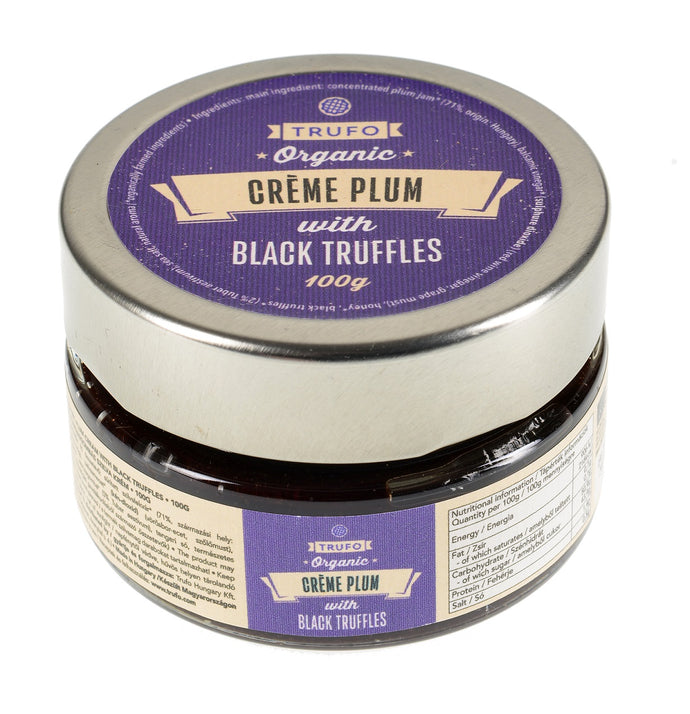 Organic Crème Plum with Truffles 100g